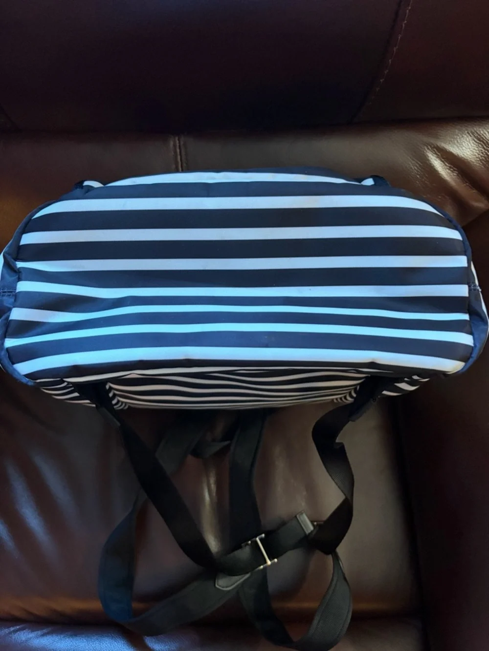 kate spade Black and White Striped Backpack - Picture 4 of 7